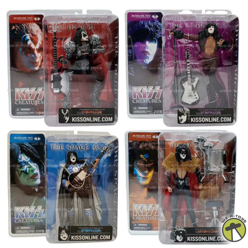 Kiss Creatures Action Figures 2002 McFarlane Toys COMPLETE SET OF