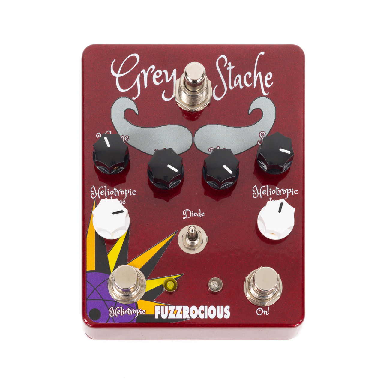 Fuzzrocious Grey Stache-Heliotropic Combo Fuzz Pedal - Cream City