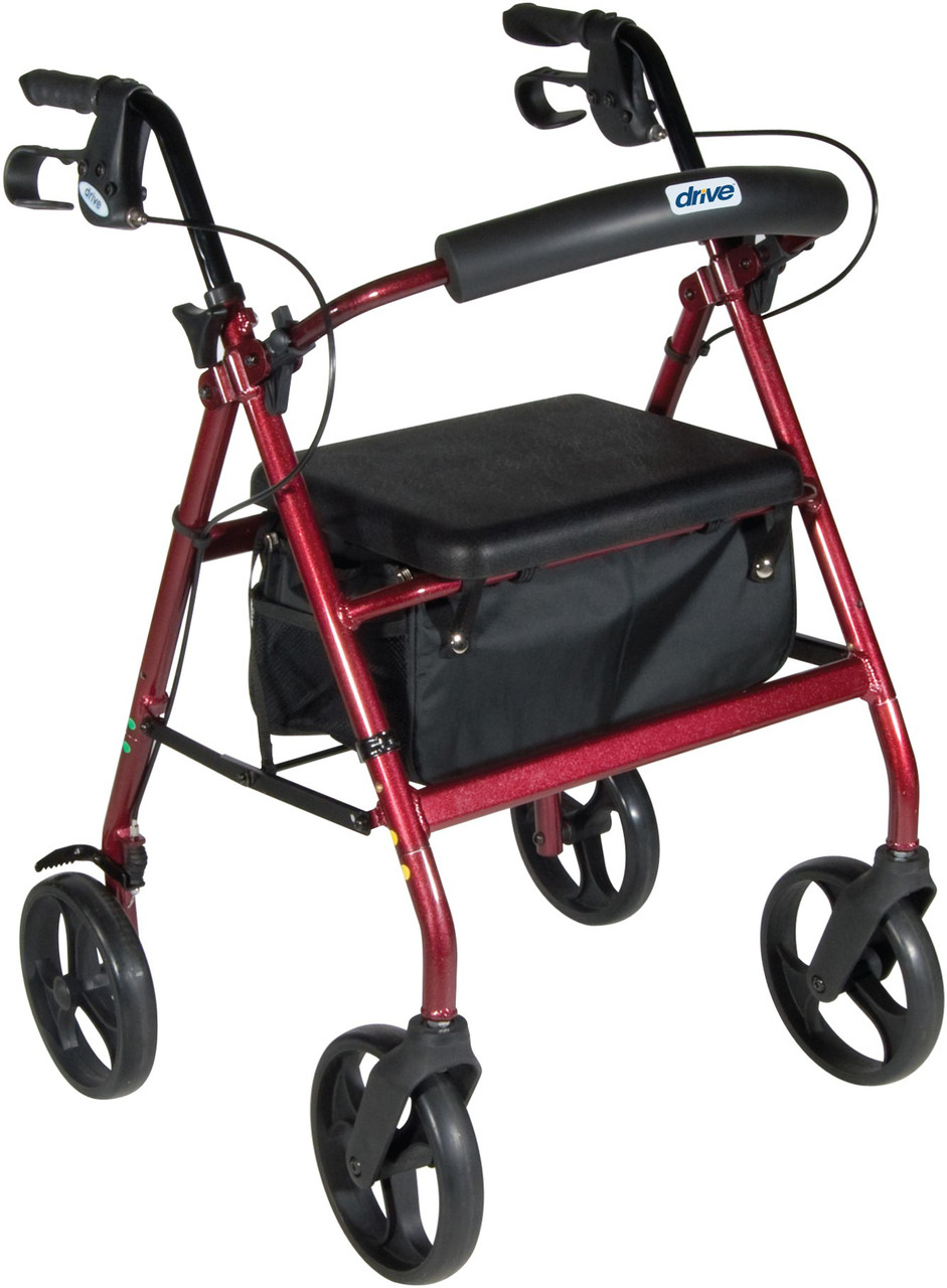 Red Rollator Walker RTL728RD | Good Life Medical Equipment