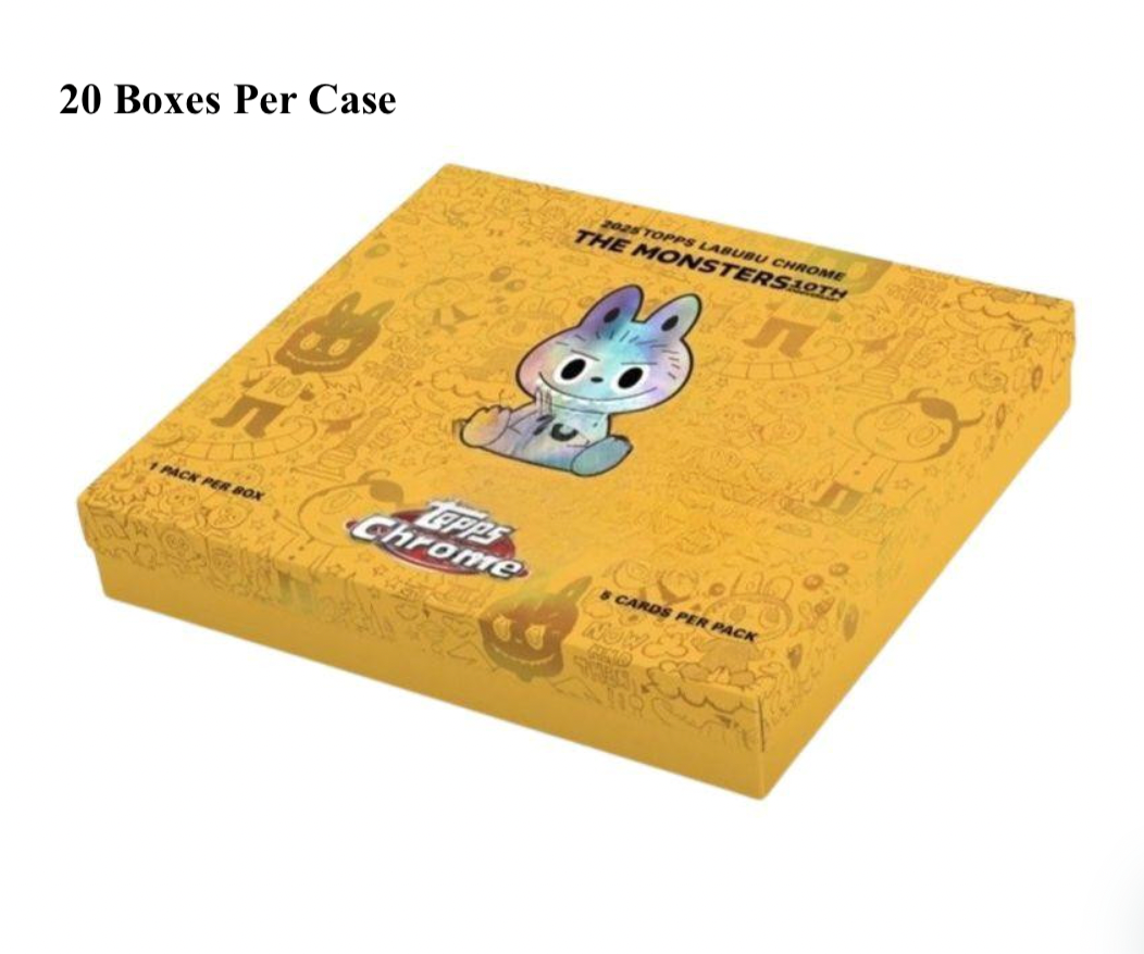 2025 Topps Chrome Labubu 10th Anniversary Hobby Case