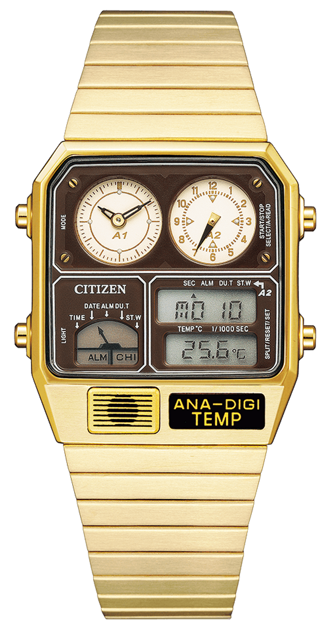 Citizen Ana-Digi Temp Reproduction Gold JG2103-72X - Shopping In