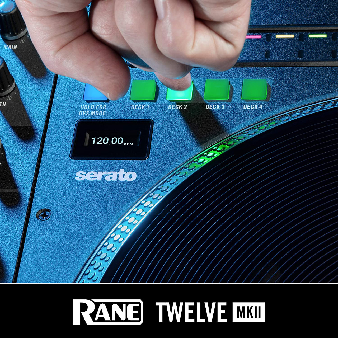 RANE DJ Twelve MKII | 12-Inch Motorized Vinyl Like MIDI Turntable