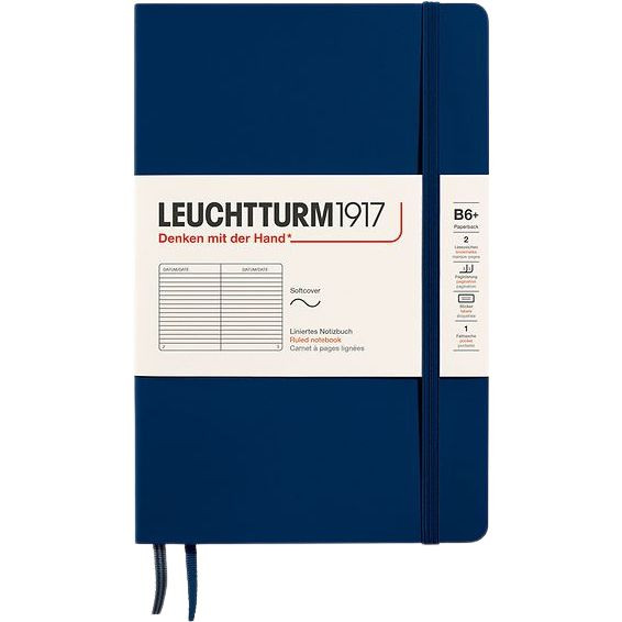Leuchtturm Notebooks, B6+ Ruled Pages - FLAX art & design