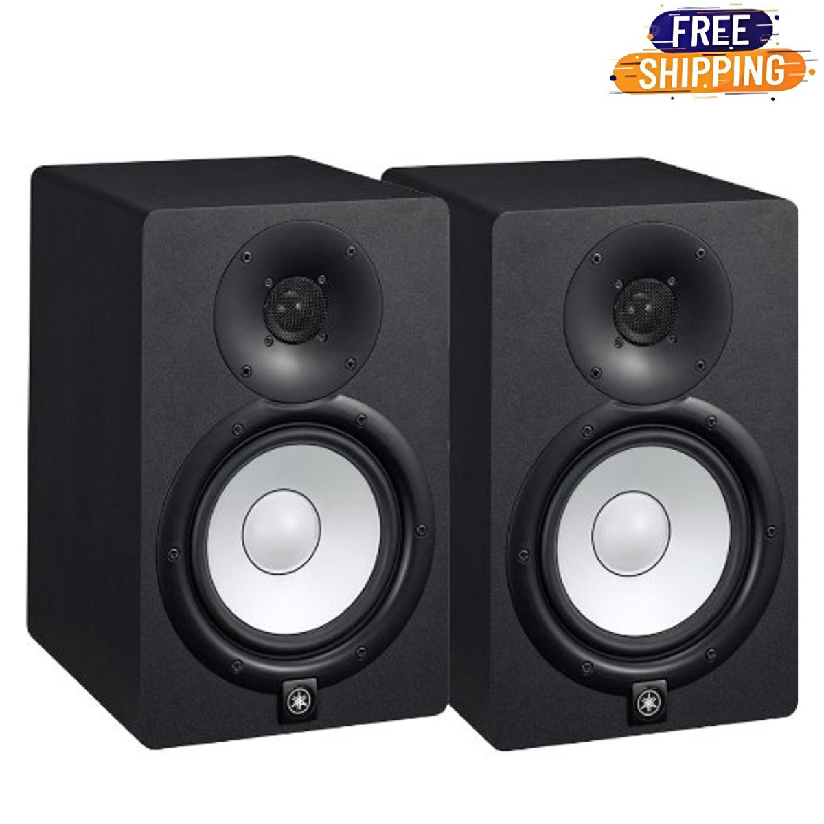Yamaha Hs7 100 Watts 2 Wasy Powered Studio Monitor Speaker Pack Of