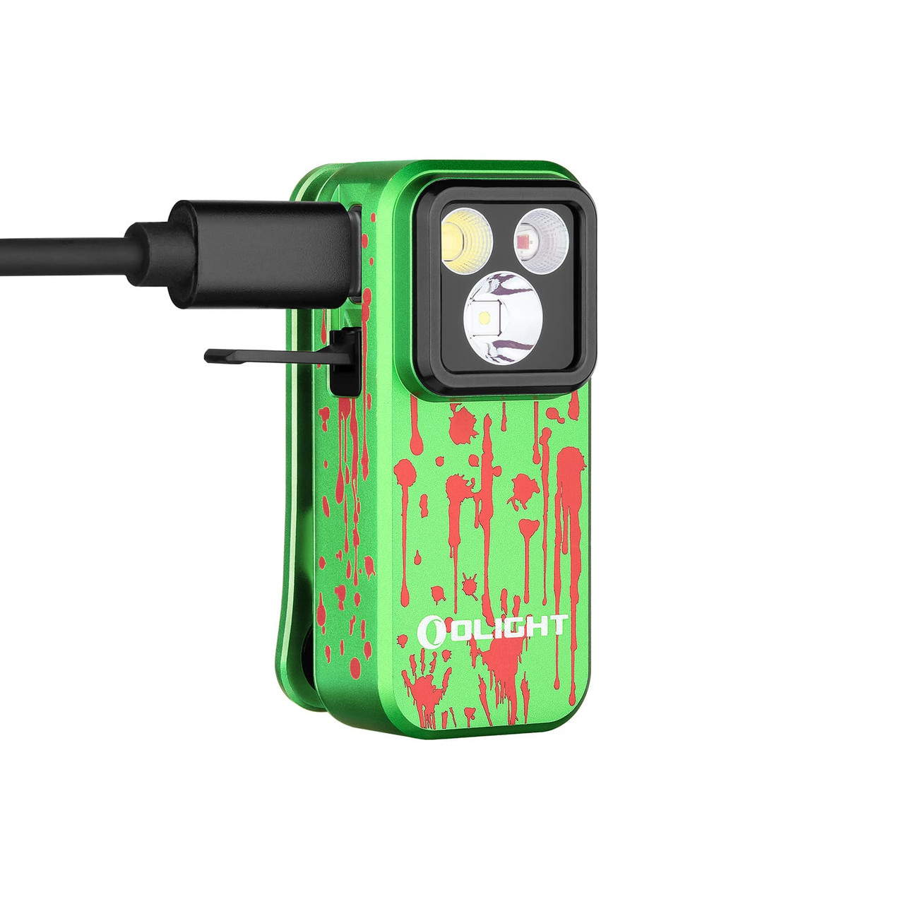 Olight Oclip Pro Zombie Green Limited Edition Clip-On Flashlight