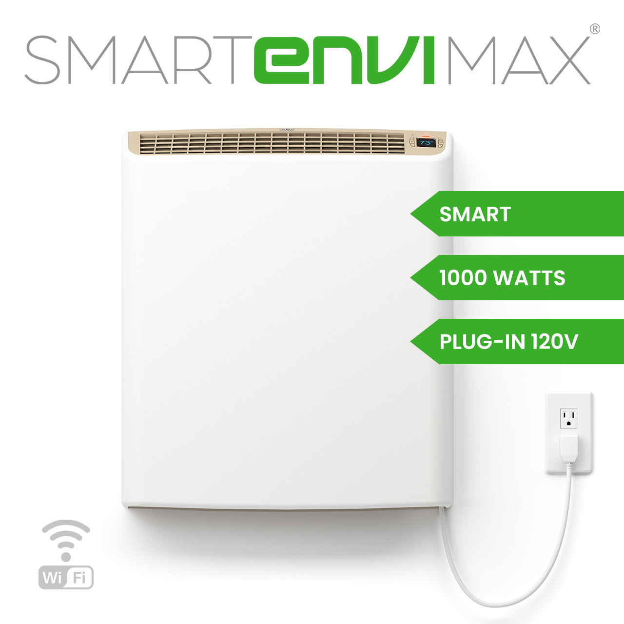 Smart EnviMAX 120v Plug-in Electric Panel Wall Heater | eheat, Inc.