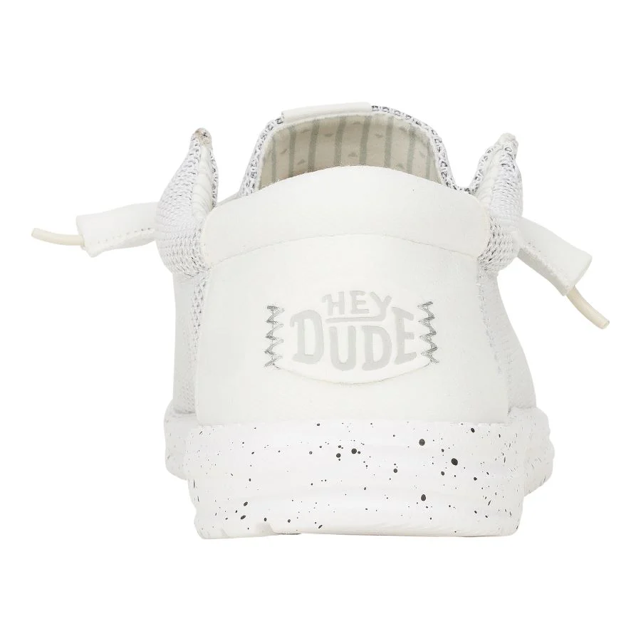 WALLY STRETCH SOX STORM WHITE 41898-1UO HEY DUDE