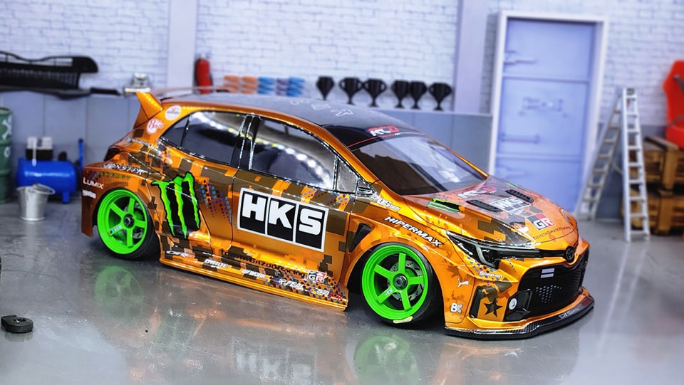 Reve D 1/10 RC Car BODY TOYOTA COROLLA GR Cusco Body -CLEAR- #DB-GRCC