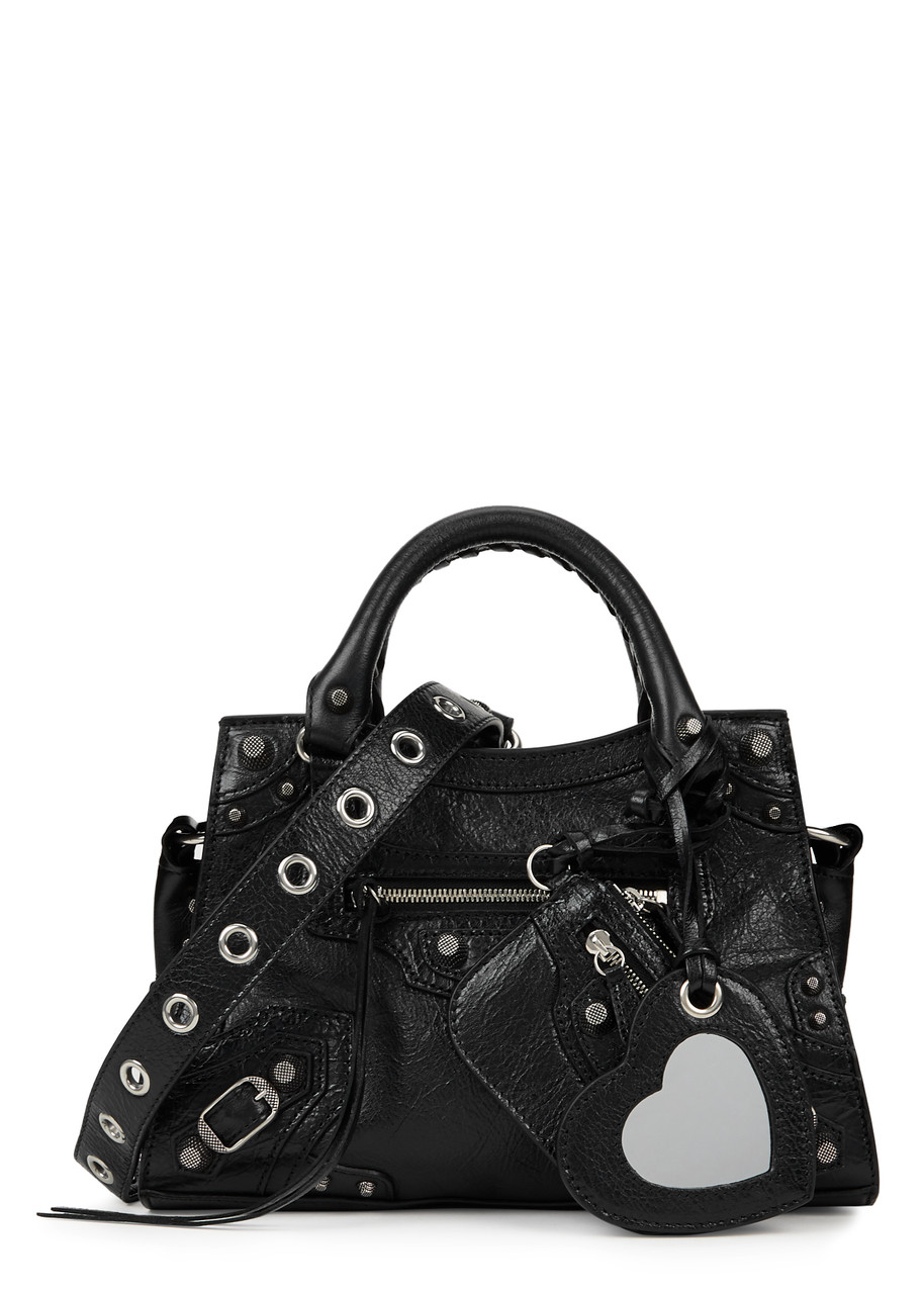 BALENCIAGA Neo Cagole City XS leather top handle bag | Harvey Nichols