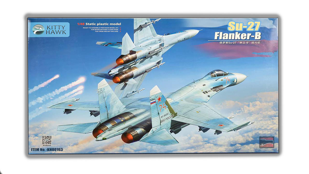 1/48 Kitty Hawk Su-27 Flanker-B Plastic Model Kit - Squadron.com
