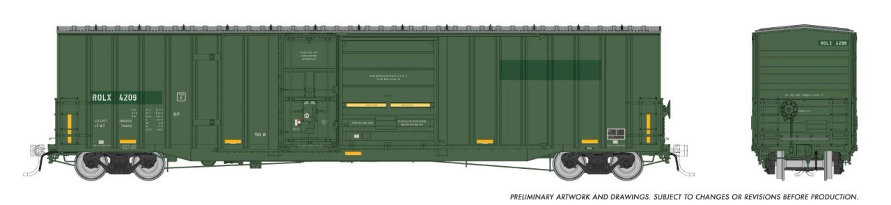 Rapido Trains Inc HO 191009 Trenton Works 6637cuft Boxcar Railroad