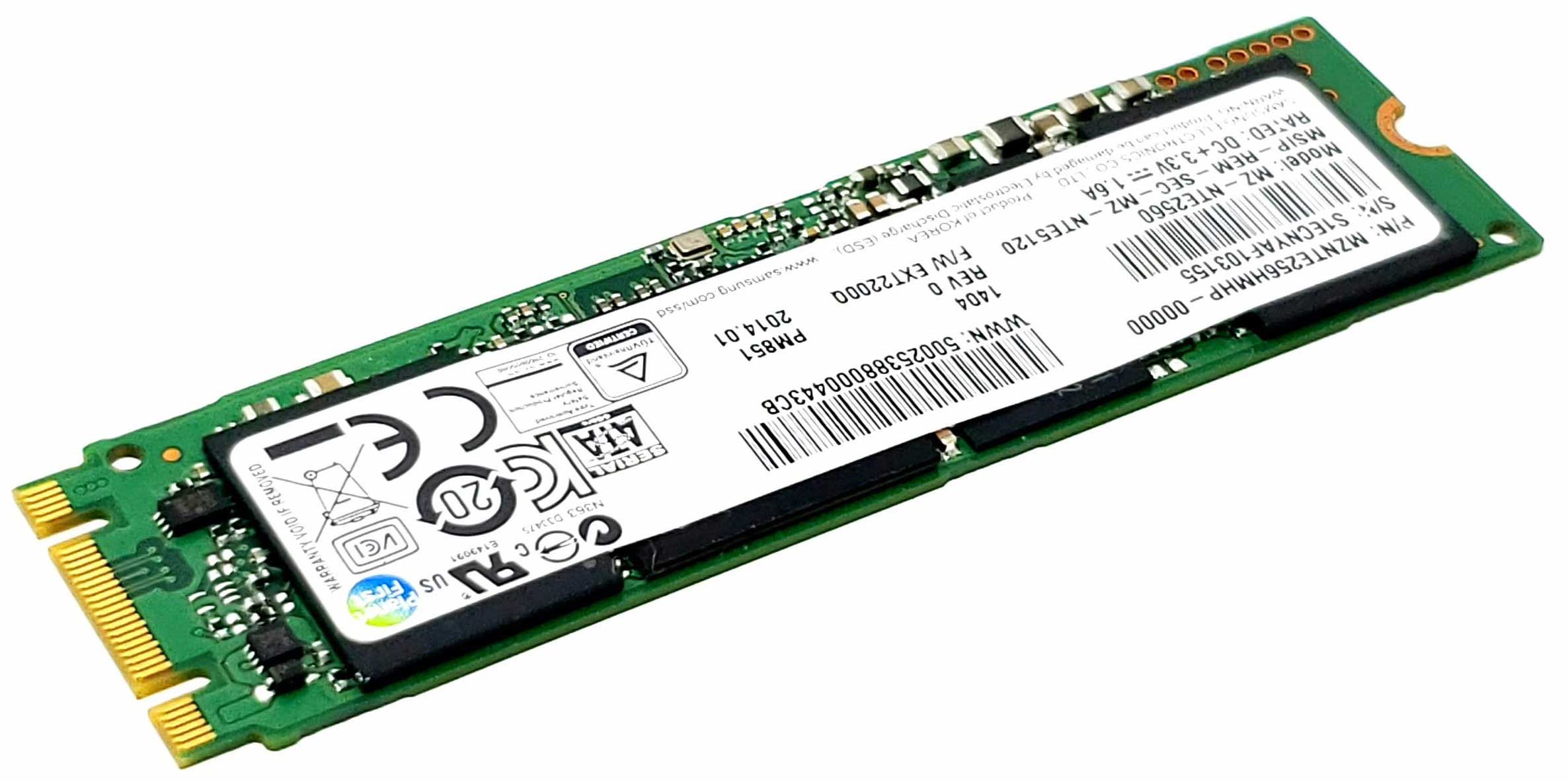 Toshiba KSG80ZMV256G - 256GB M.2 2280 SATA III NGFF Solid State SSD