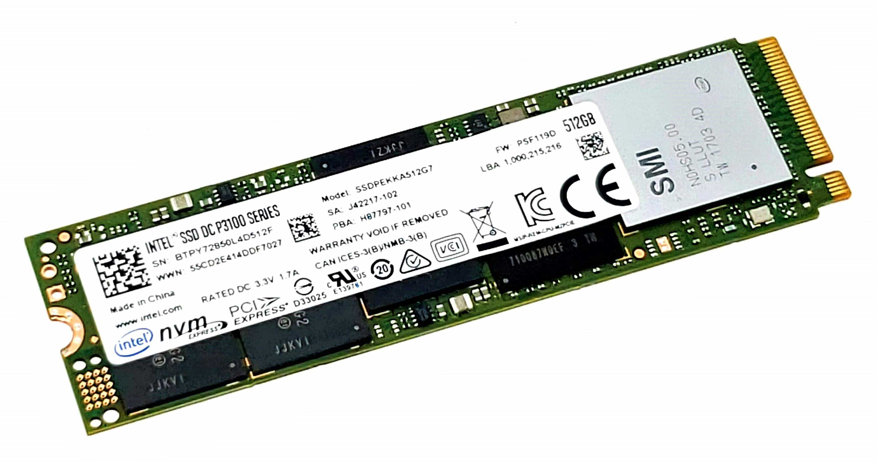 Toshiba KXG50ZNV512G - 512GB M.2 PCIe NVMe 2280 MLC 3D-Nand SSD