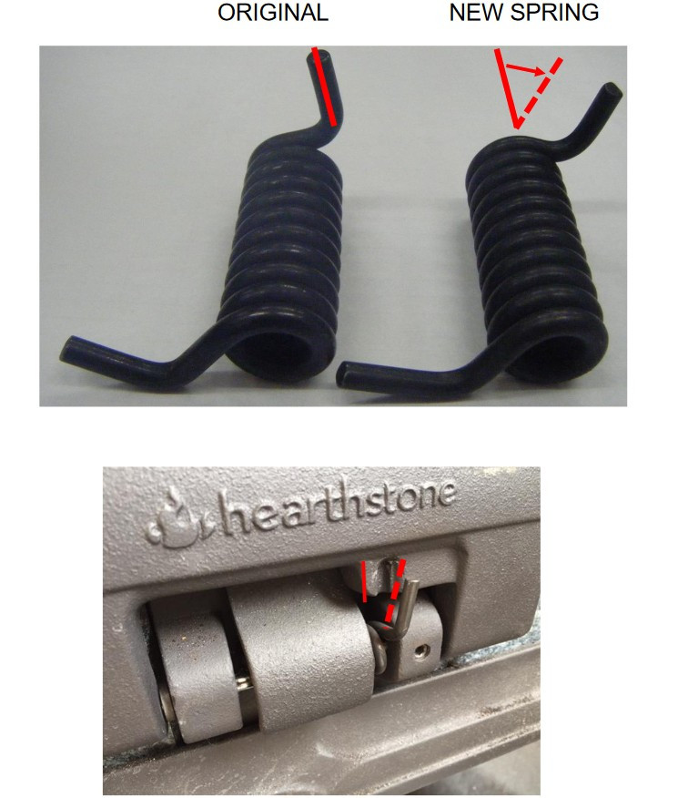 Heritage 8022 Side Door Spring 5240-143 - Rocky Mountain Stove