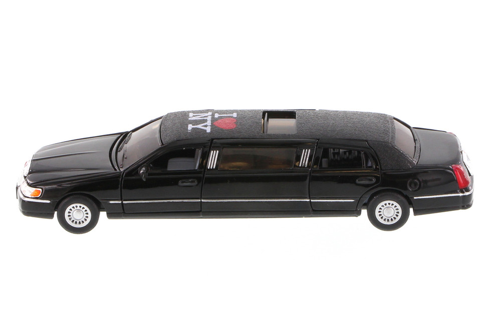 I Love New York 1999 Lincoln Town Car Stretch Limousine, Black