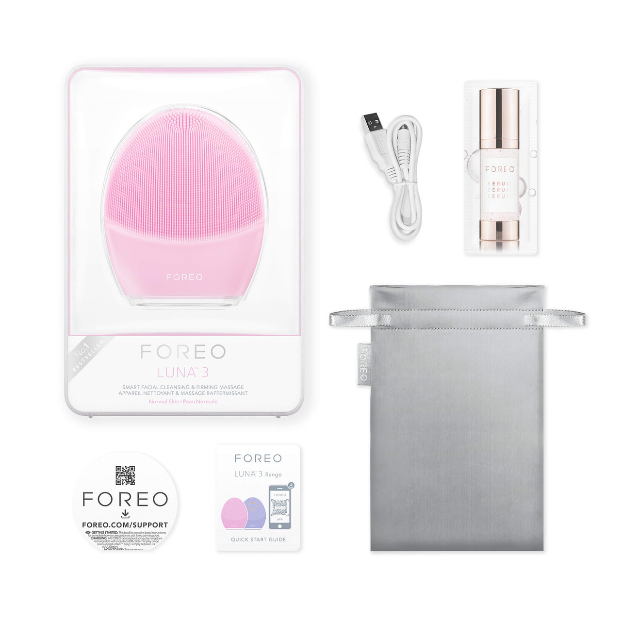 FOREO LUNA 3 Face Brush and Anti-Aging Massager for Normal Skin