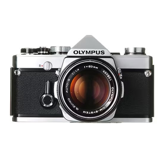 Olympus OM-1 35mm Manual SLR Film Camera with 50mm f/1.8 Zuiko
