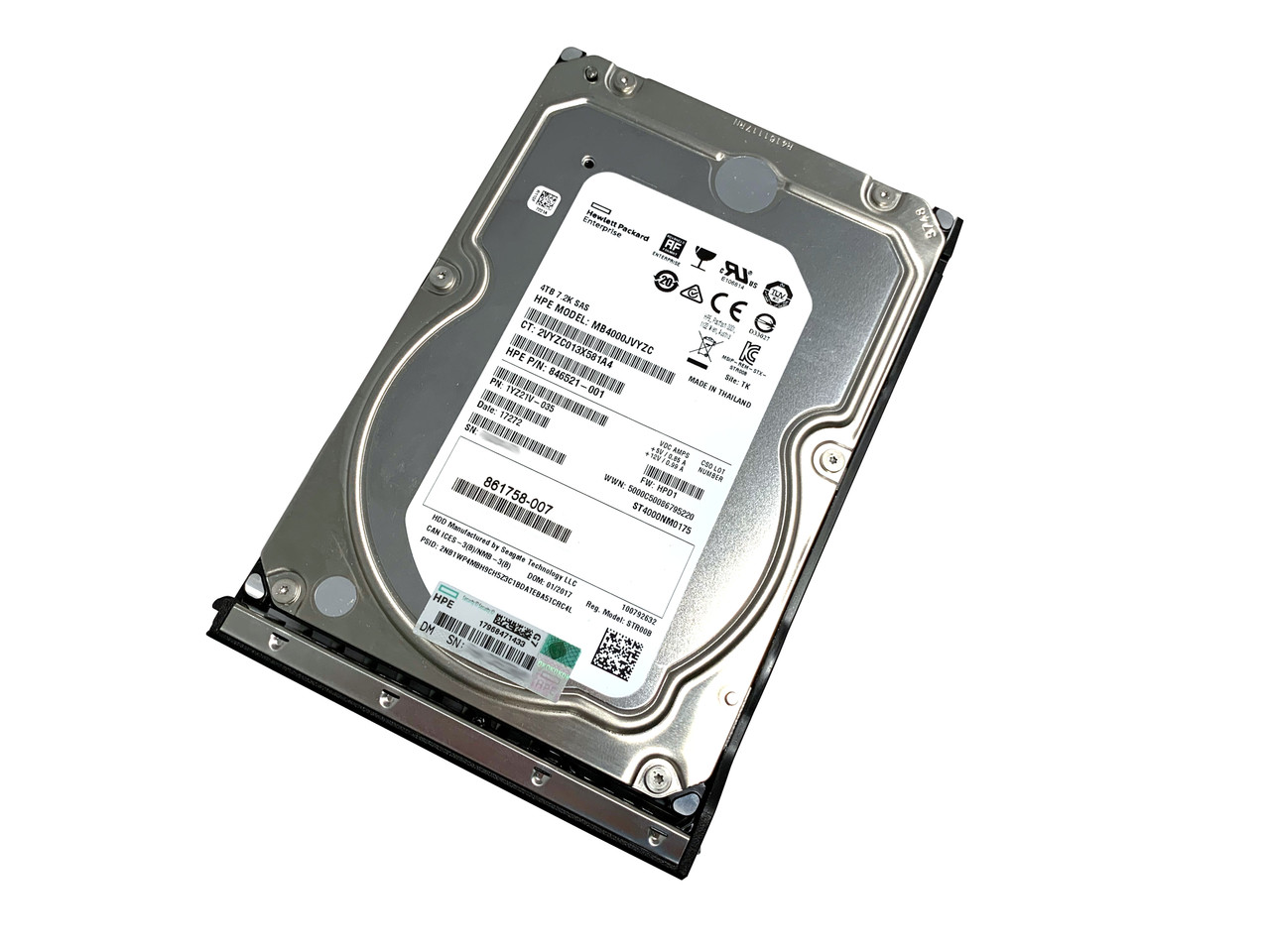 862137-001 HPE 4TB 7.2K 12G LFF 3.5