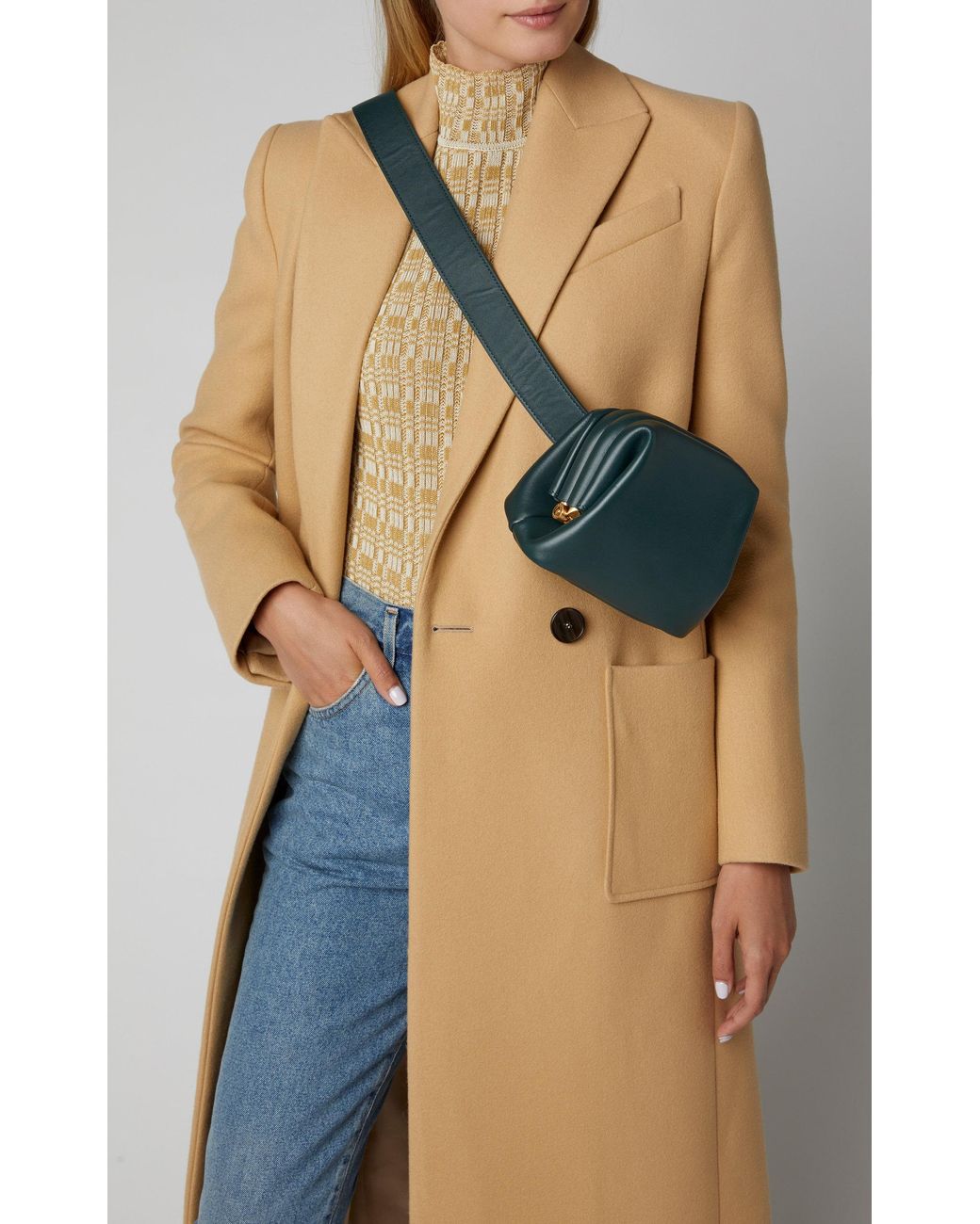 OSOI Peanut Brot Leather Bag in Green | Lyst