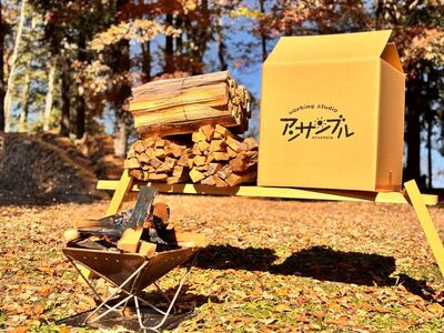 信州伊那谷産 松の薪 （焚き付け用）1箱 4束入り 25kg相当｜薪