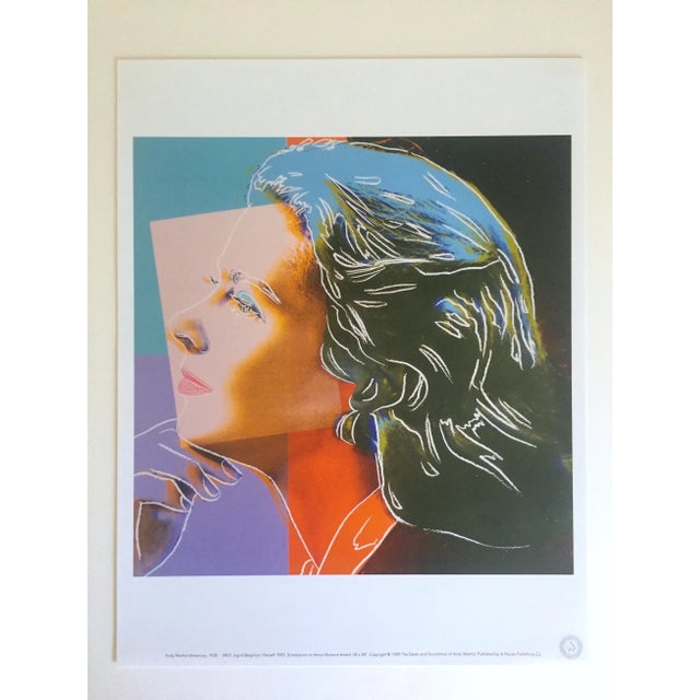 Andy Warhol Estate Vintage 1989 Pop Art Lithograph Print 