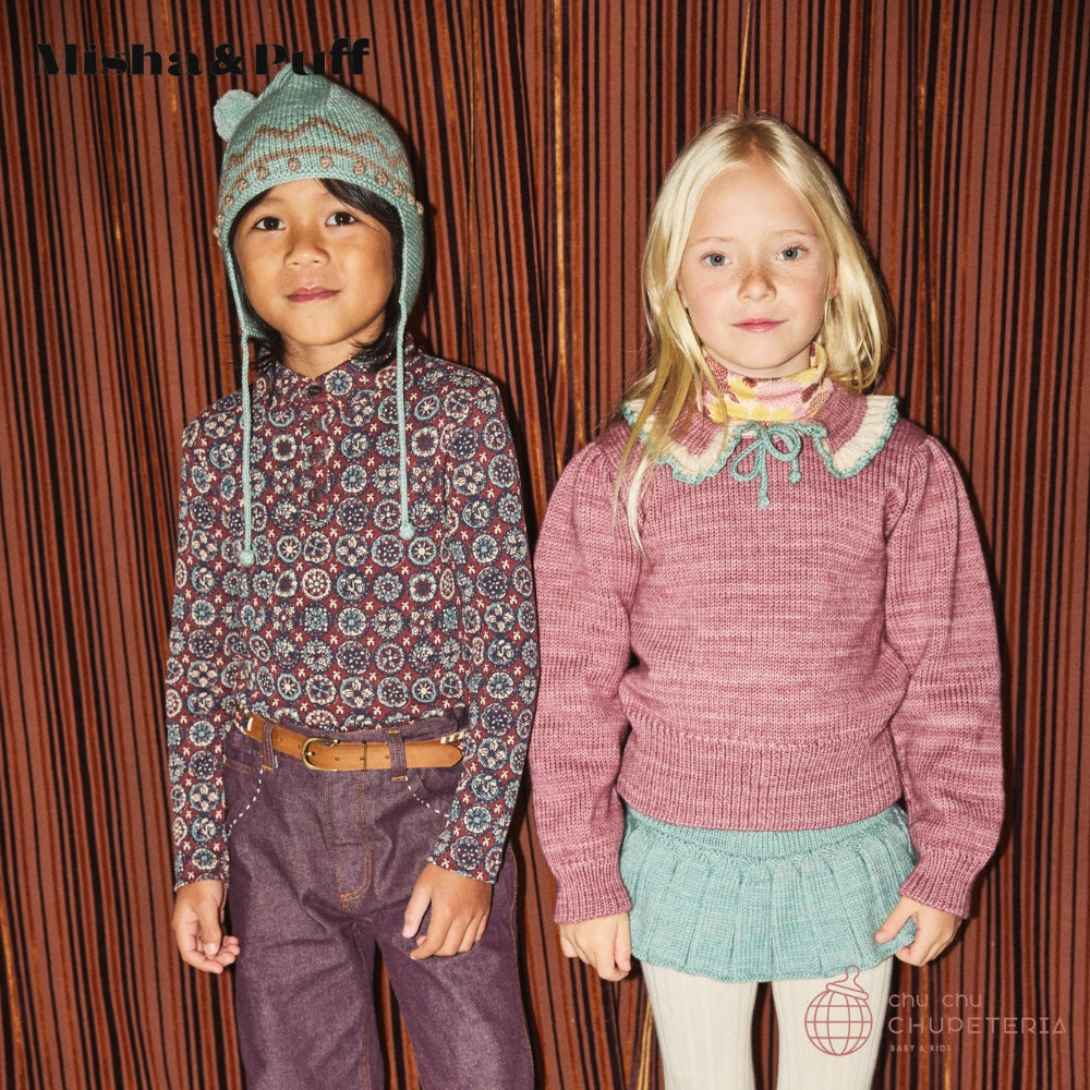 Misha & Puff】Zig Zag Pointy Peak Hat - Sage (25WI Drop2) – chu