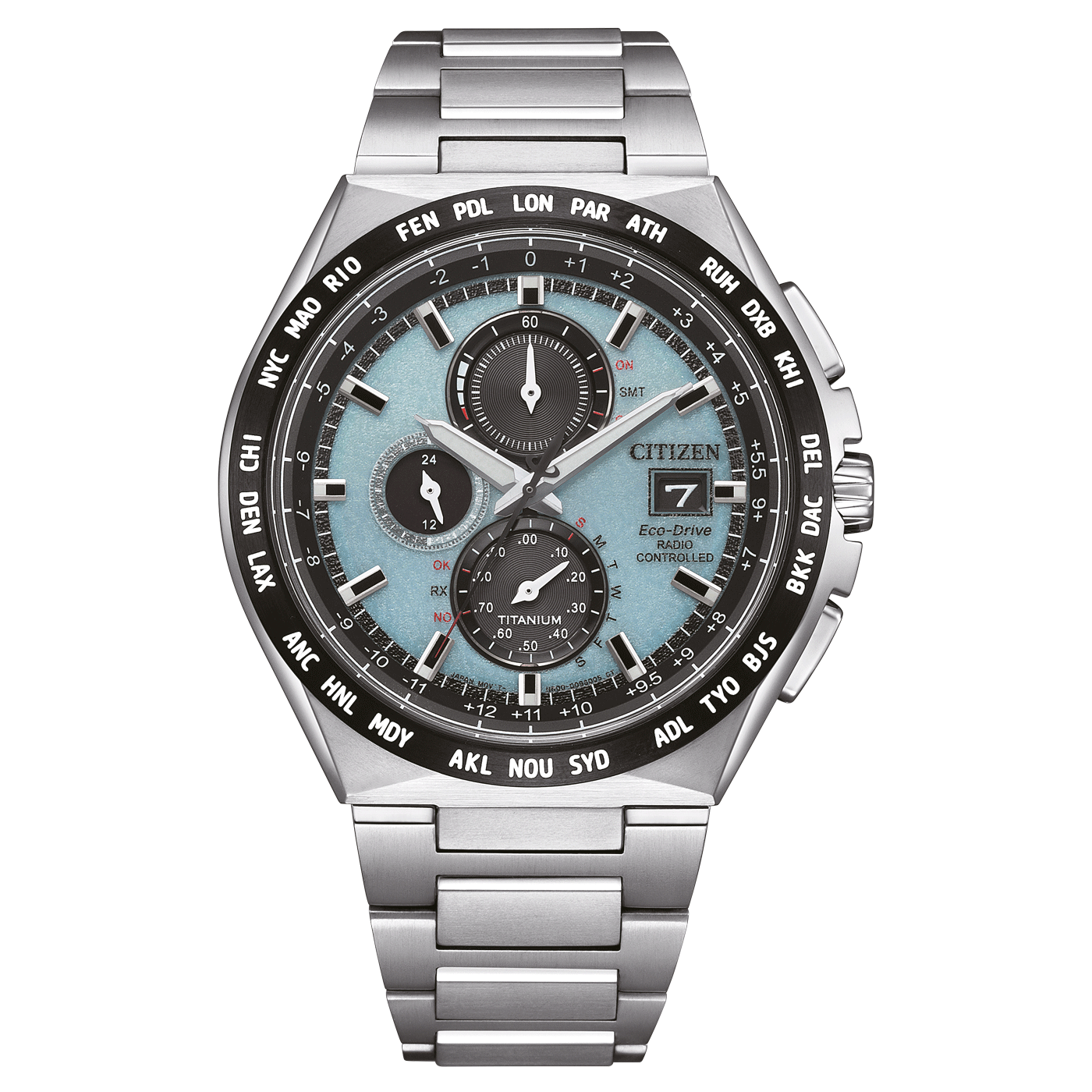 AT8238-84M Male Super Titanium ™ lightblue ⌀ 43.5mm Citizen