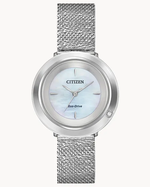 L Ambiluna - Men's Eco-Drive EM0640-58D Silver Watch | CITIZEN