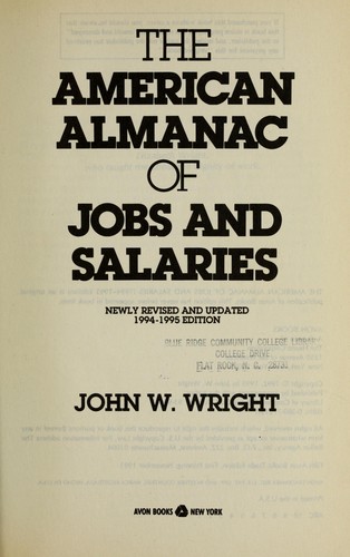 The American almanac of jobs and salaries by John W. Wright | Open
