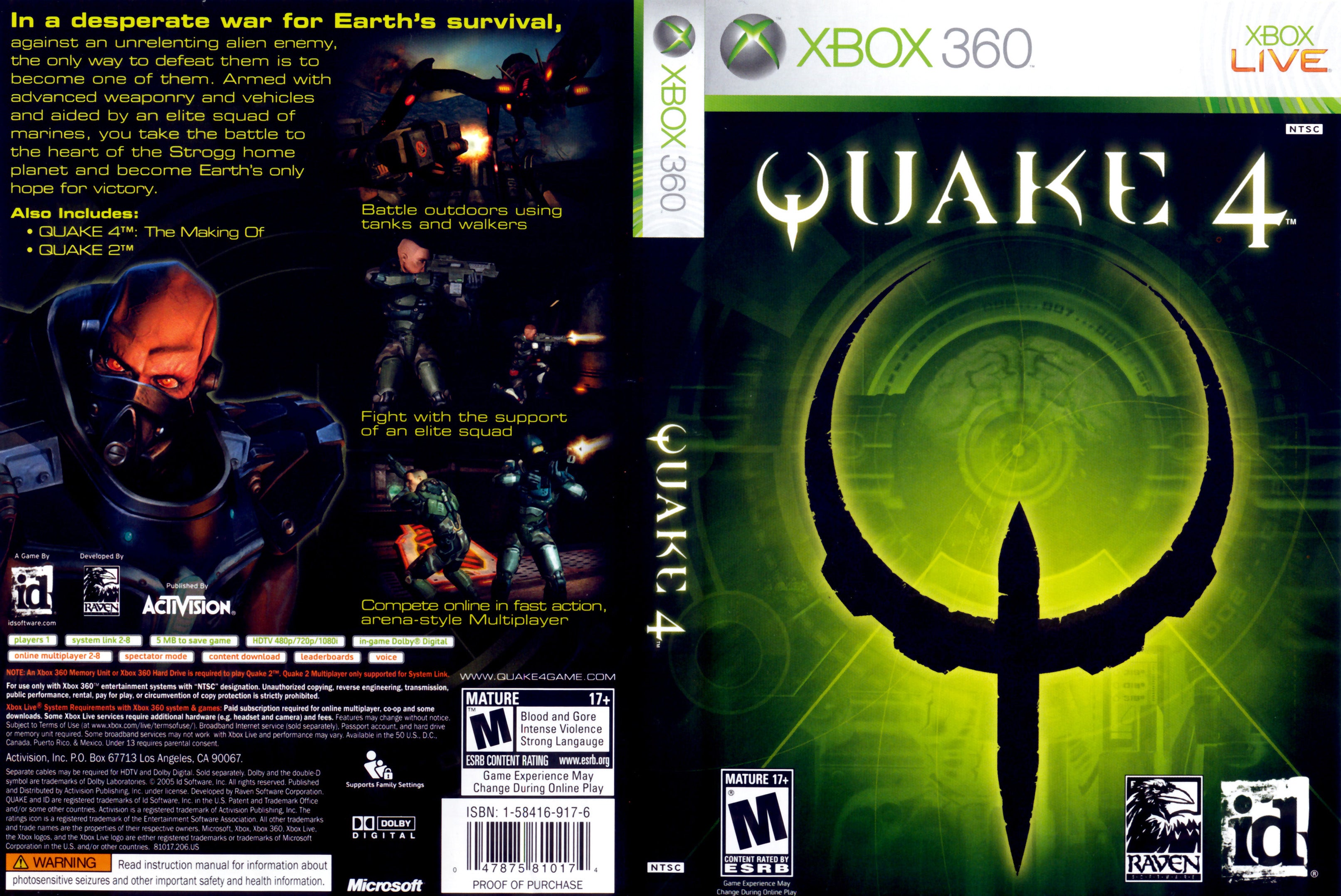 Quake 4 Xbox 360 | Clarkade
