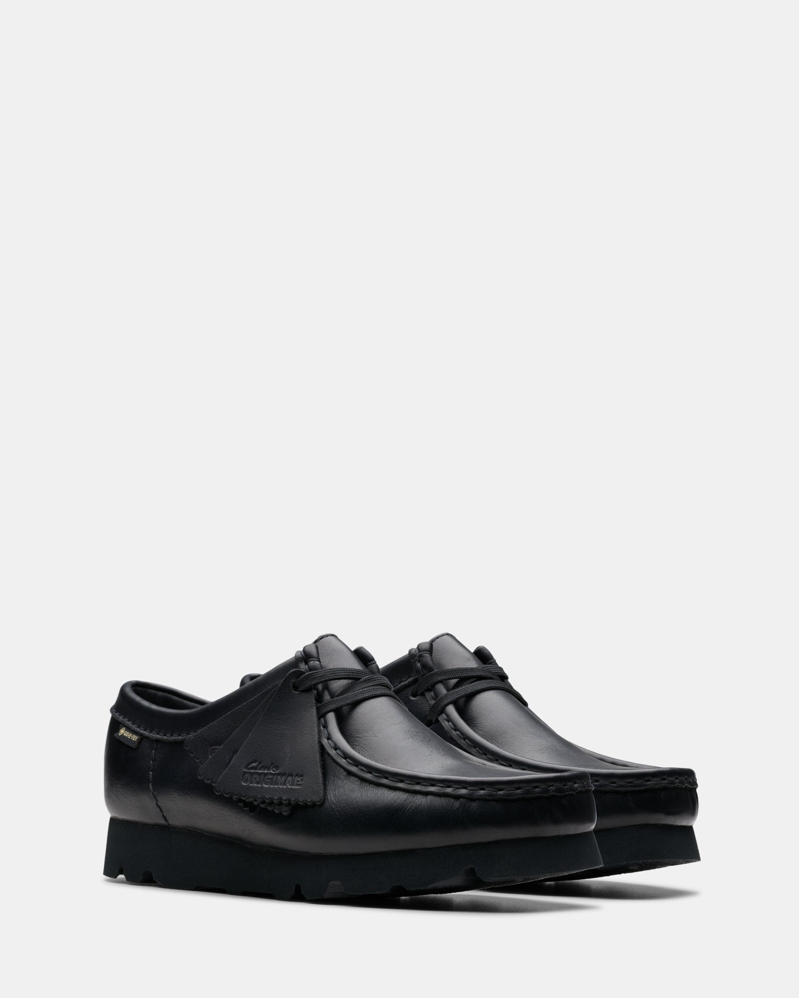 Wallabee Gore-Tex (w) Black/Black Leather – Clarks