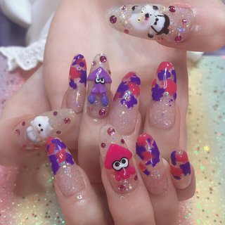 人気順｜オールシーズン/#スプラトゥーンのネイルデザイン(3ページ目