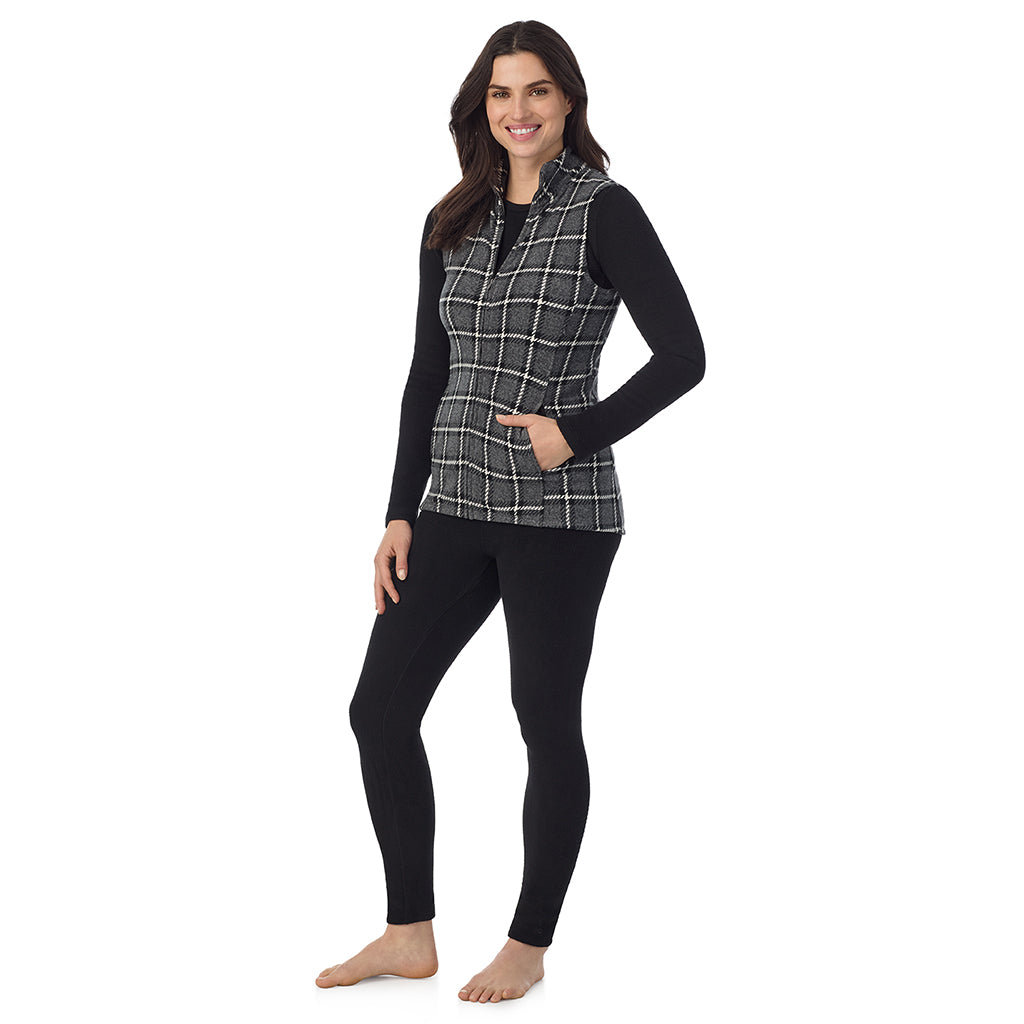 Fleecewear With Stretch Full Zip Vest – Cuddl Duds