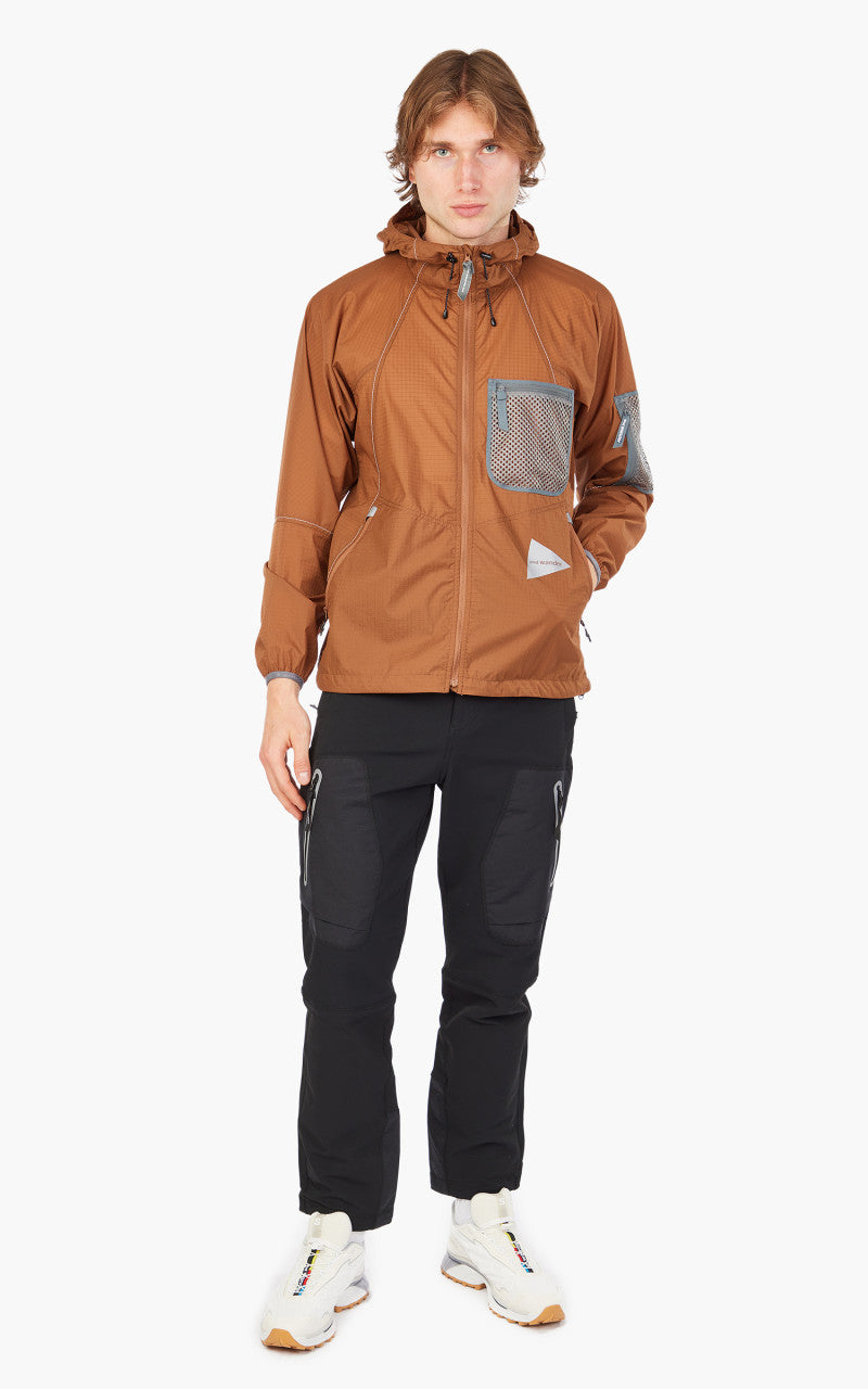 and wander Breath Rip Hoodie Brown