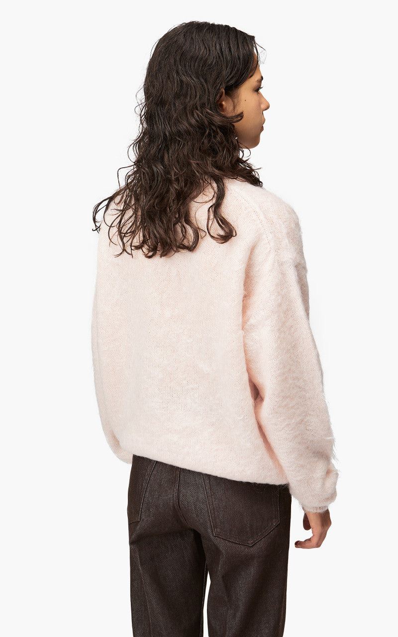 Auralee W Brushed Super Kid Mohair Knit P/O Light Pink