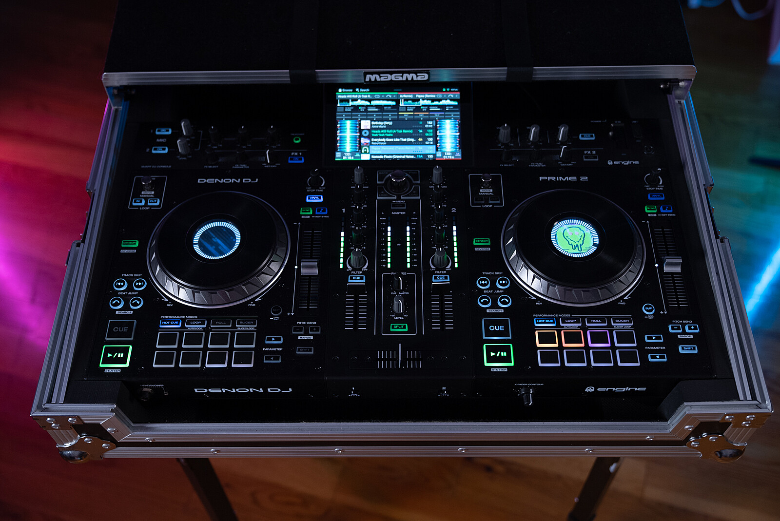 Rent a Denon DJ Prime 2 Standalone 2-Deck Smart DJ Console with 7