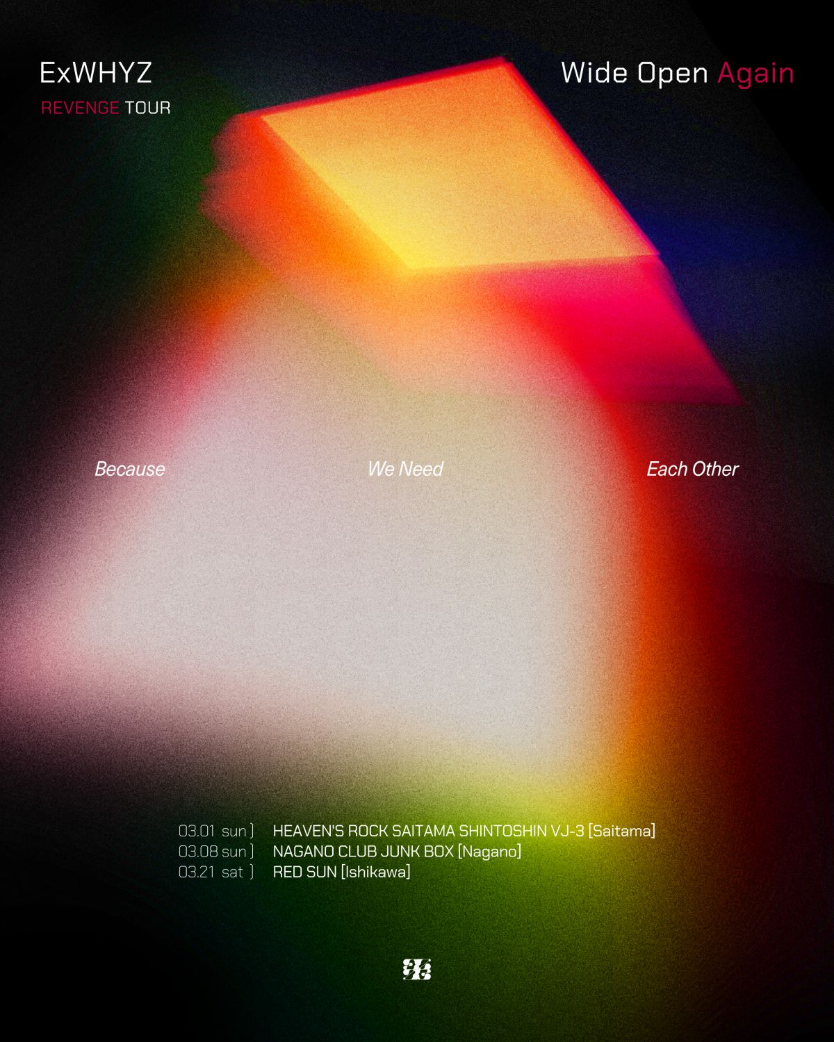 ExWHYZ REVENGE TOUR 'Wide Open Again'』特典会開催決定!!｜ ExWHYZ