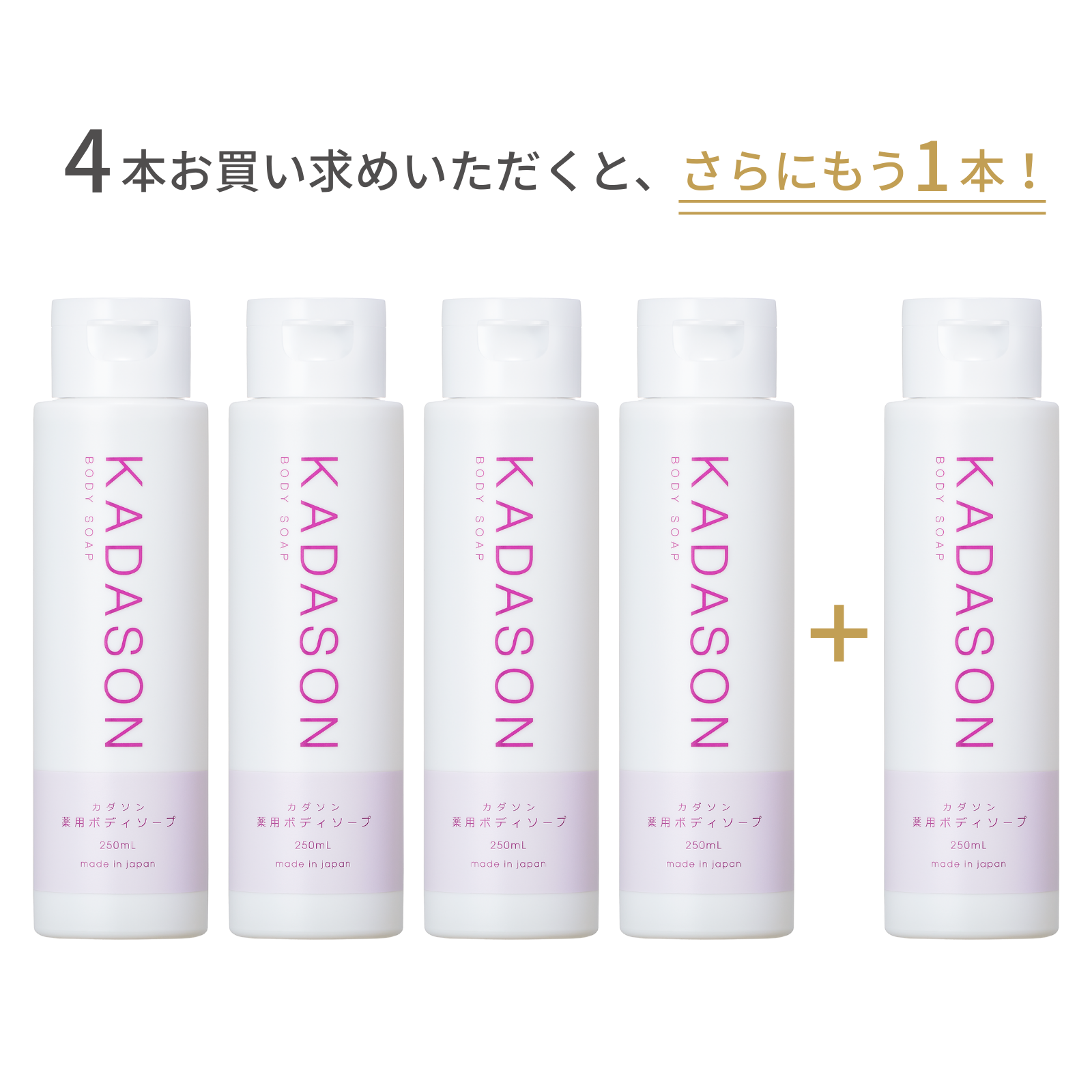 KADASON（カダソン）ボディソープ5本セット（1本無料） | ワイズ製薬