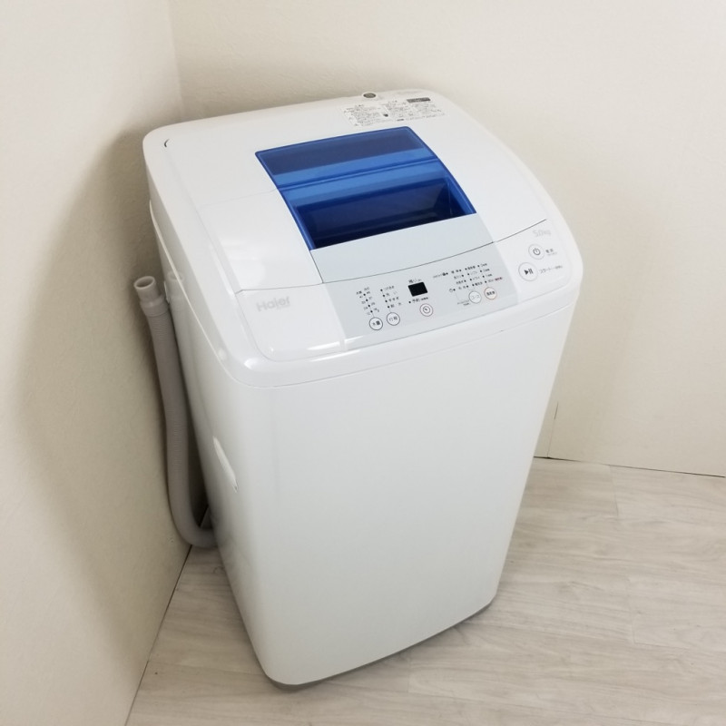 全自動洗濯機 5.0kg ハイアール JW-K50K 2015年〜2016年製 らせん状
