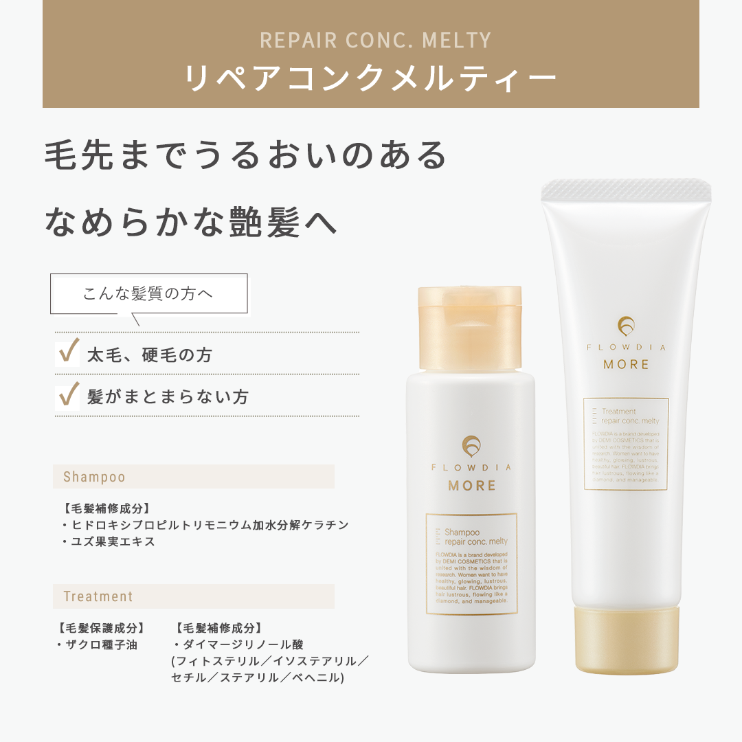 フローディアモア リペアコンクメルティー トライアルセット｜デミ