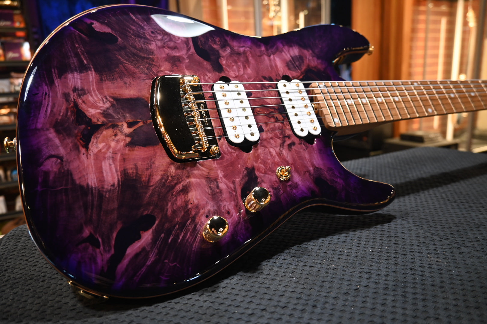 Music Man Jason Richardson 7-String Cutlass Majora Purple Guitar