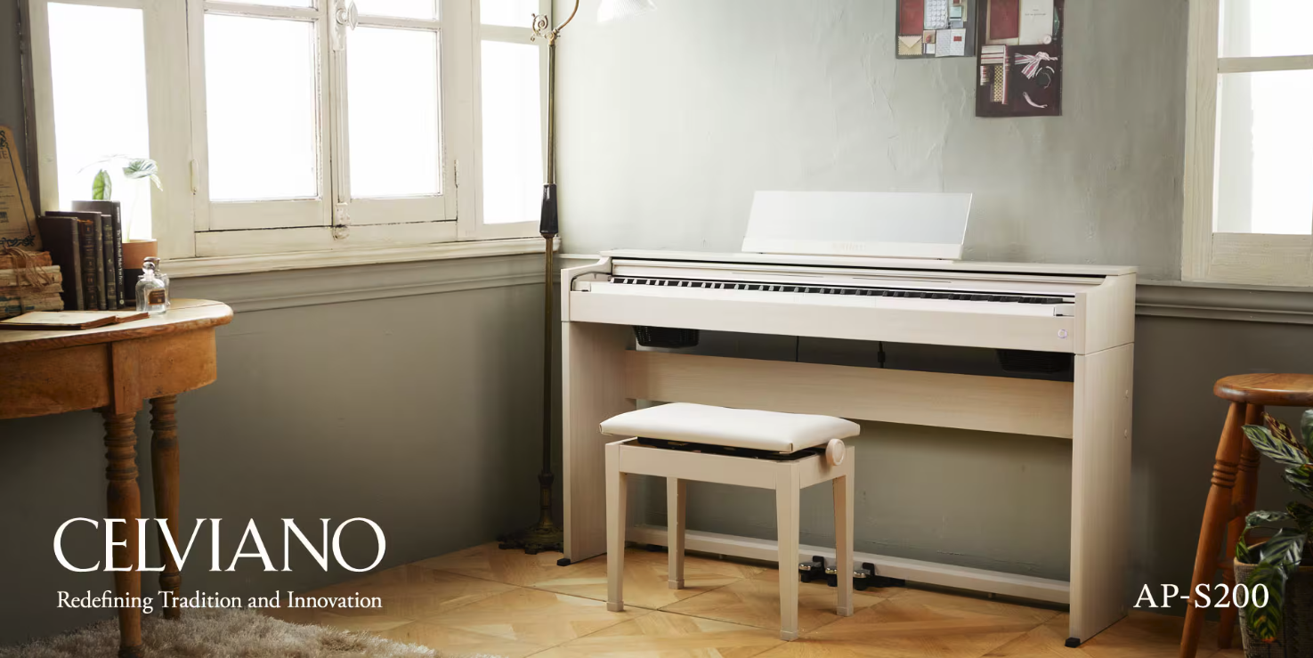 CASIO から コンパクト設計の電子ピアノ『AP-S200』が発売