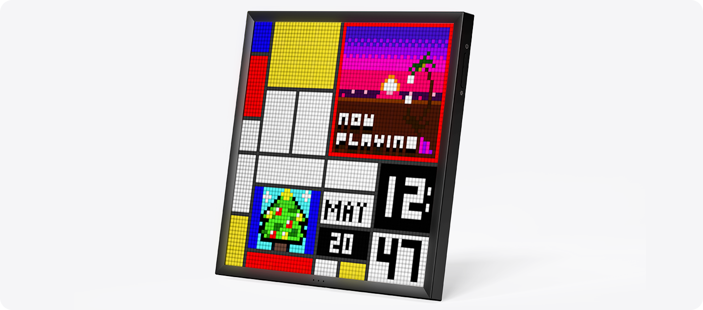 Divoom Pixoo-64 | WiFi ピクセル クラウド デジタル フレーム | 64 X