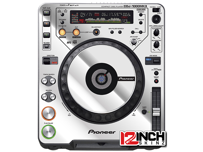Pioneer DJ CDJ-1000MK3 Skinz (SINGLE) - Metallics