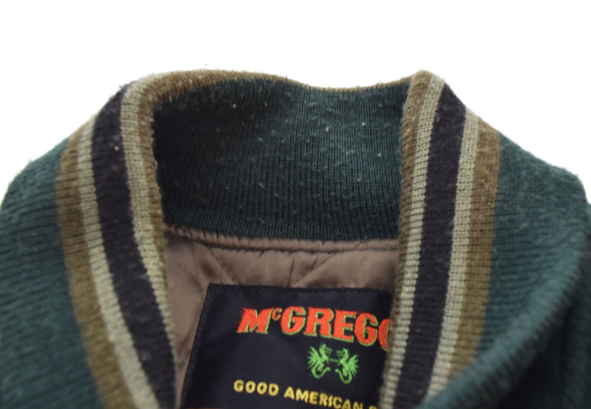 マックレガー McGREGOR 70s 80s ウール スタジャン 緑 G13-8614