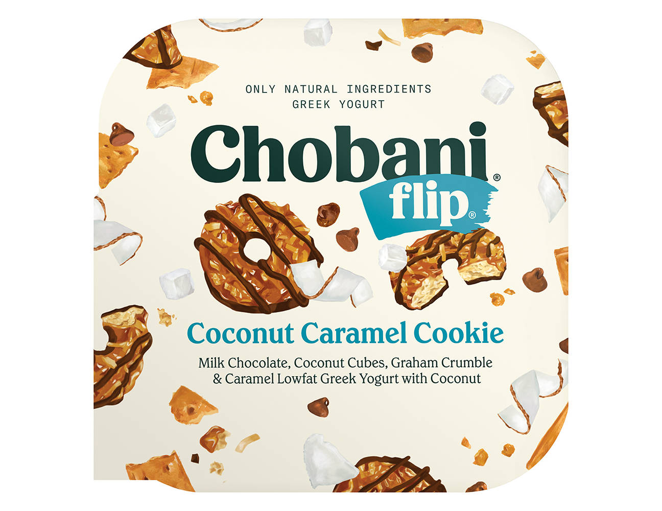 Chobani Flip Coconut Caramel Cookie Yogurt, 4.5 oz