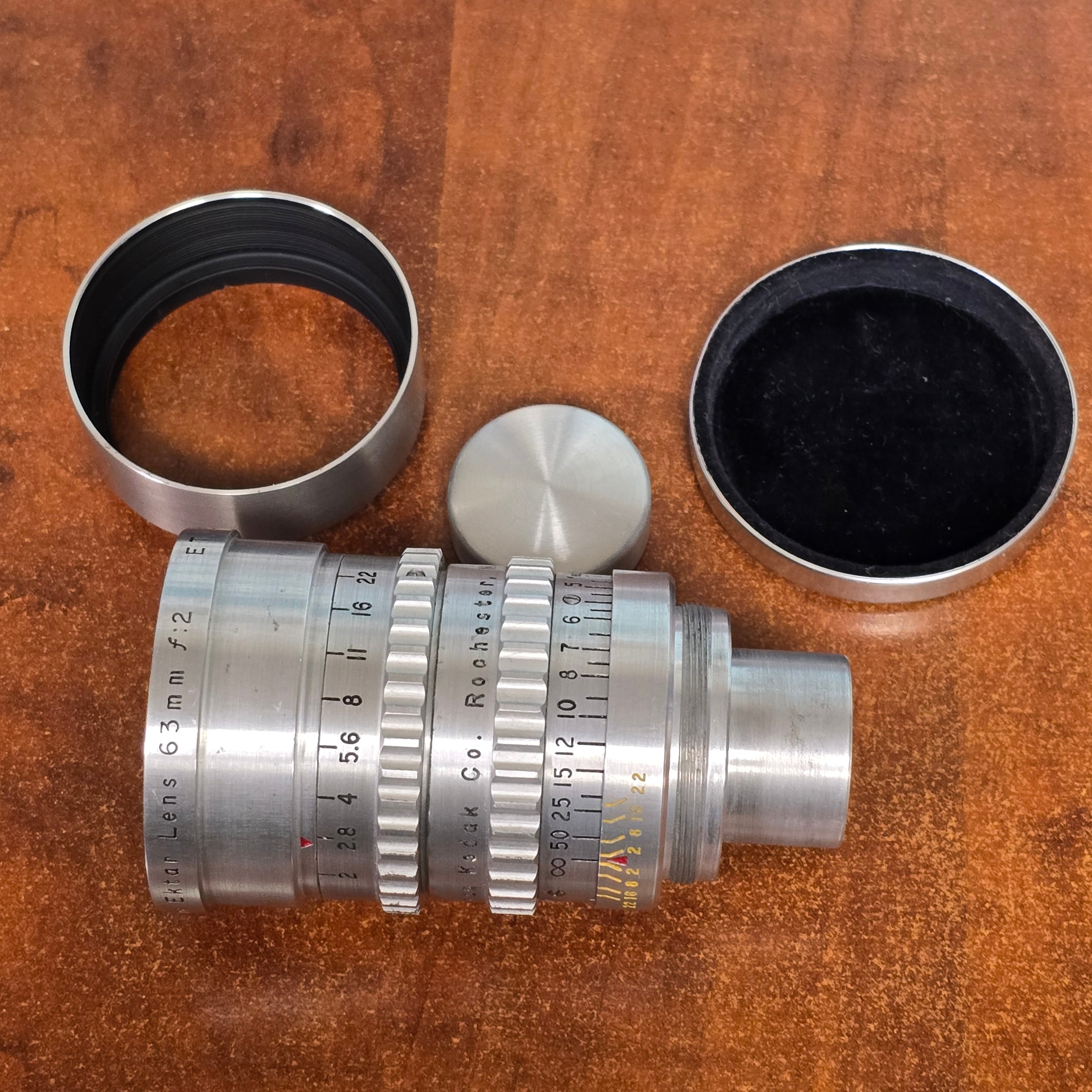 Kodak Cine Ektar 63mm f2 S-Mount Lens S# ET1308 – Du-All Camera