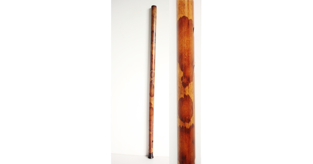 紅斑竹/湘妃竹 笛/香筒 U083｜骨董店 のびる 古美術 骨董 和風建具 蔵