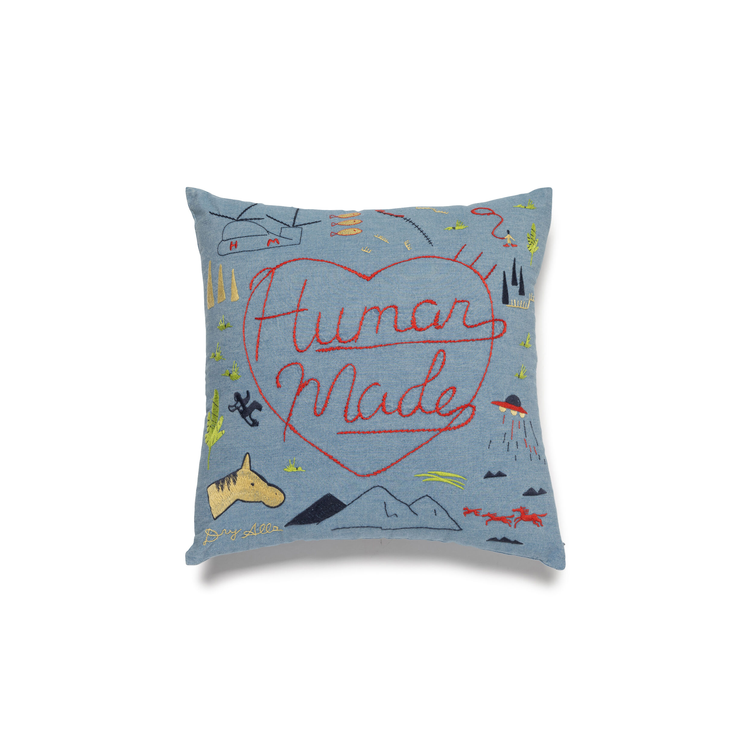 HUMAN MADE EMBROIDERED CUSHION – HUMAN MADE Inc.