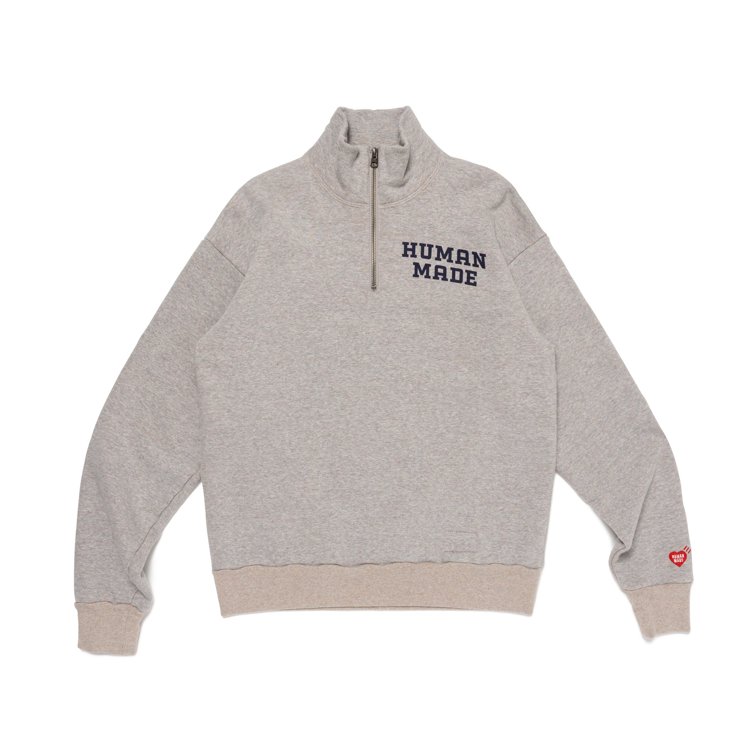 HUMAN MADE HALF-ZIP SWEATSHIRT – HUMAN MADE Inc.